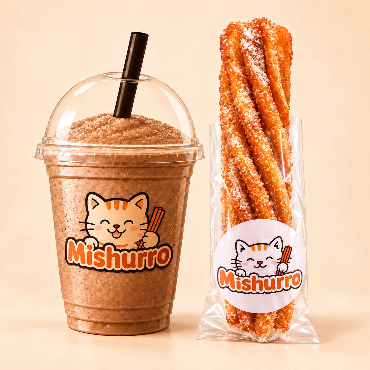 Combo de churros y frappe Mishurro